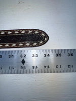 New Brown Genuine Leather Wright Tooled 28” Belt #10160 NN-2