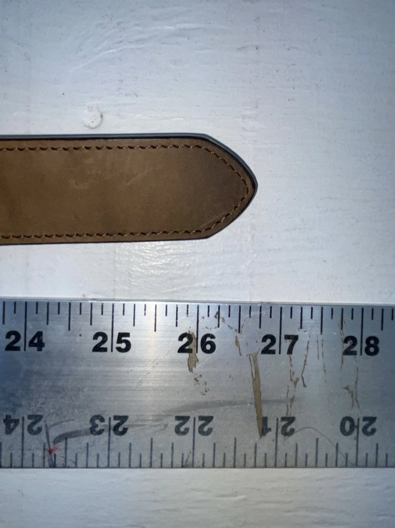 New Brown Genuine Leather 3D Weaved And Silver Pendent 20” Belt #3502 NN-86