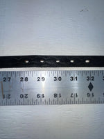 New Black Genuine Leather Breaded 30” Belt NN-7