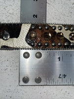 New Cow Print Genuine Leather Blazin Roxx Bling M Belt #N3510602 Z-23