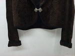 New Women’s Longhorn Brown Western Short Jacket L #5464 3C-48