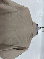 New Men’s ELY Cattleman Tan Horse Design Short Sleeve Pearl Snap Large AA-28