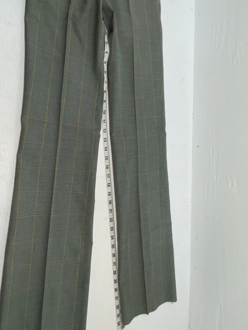 New Vintage Green Checkered Dickson Jenkins Polyester Pants #2213 ZZ-32