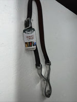 New Tough 1 Brown Aluminum Hinge Leather Strap Cribbing Collar #52-2085 W-52