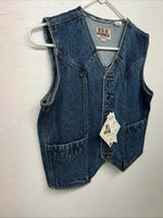 New ELY Outerwear Children’s Denim Button Up Tank Large #141104 3C-52