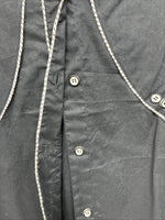 New Women’s Mine & Bills Black Design Long Sleeve Button Up Large MM-126
