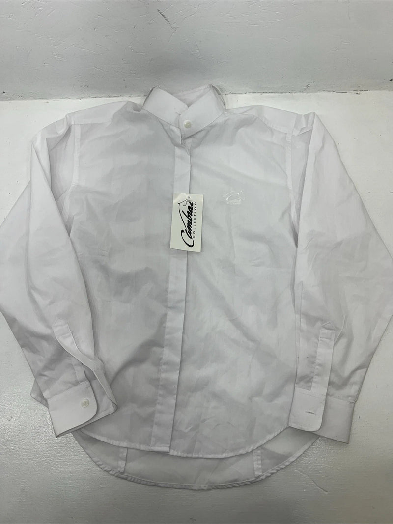 New Women’s White Cambrai Long Sleeve English Shirt. 14 G-60
