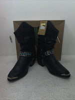 New Youth Black Smoky Mountain Cowboy Boots. 1312 Y 4.5 4 1/2. 22-79