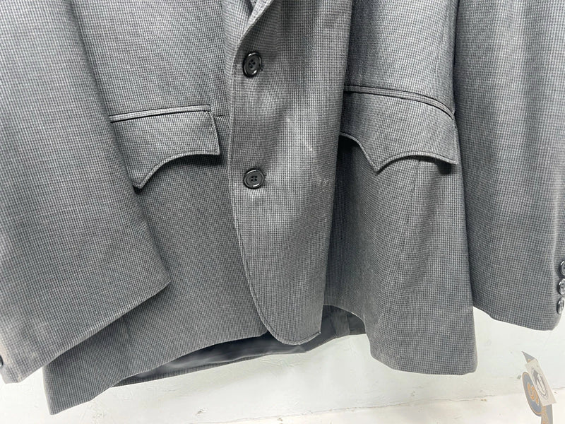 New Men’s Circle S Gray Suit Jacket 52L #24244 W-603