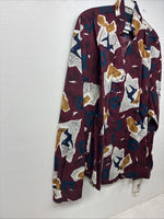 New Women’s Cowboy Threads Multicolor Design Long Sleeve Button Up Large MM-133