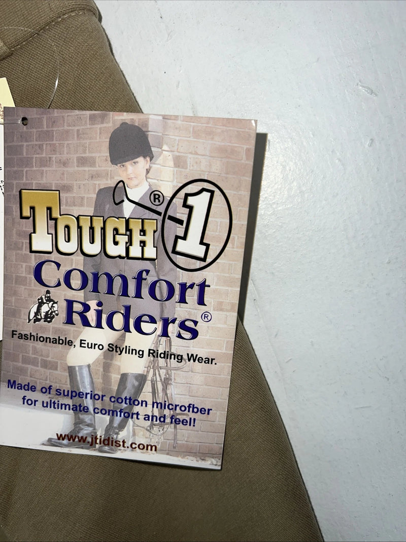 New Women’s Brown Tough 1 Comfort Riders English Riding Pants. 32 L C-46