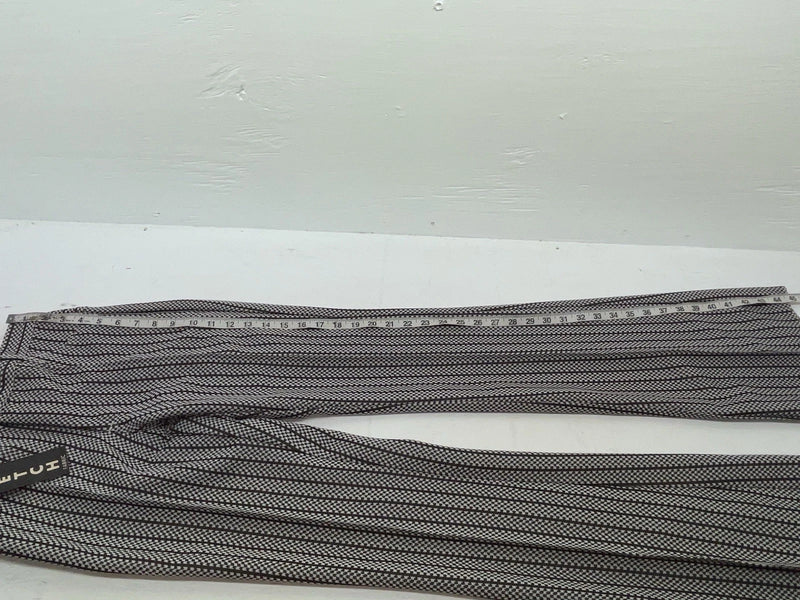 New Vintage Black And White Checkered Panhandle Slim Polyester Pants #8042 SS-71