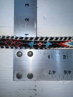 New Black Genuine Leather Beaded 28” Belt NN-34
