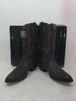 New Men’s Brown Dan Post Cowboy Boots. 2293 9 E W. 4-82