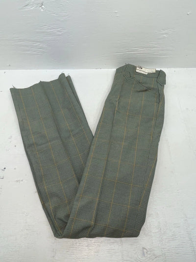 New Vintage Green Checkered Dickson Jenkins Polyester Pants #2213 ZZ-32