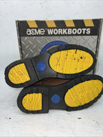 New Women’s Brown Lace Up Acme Work Boots. 08070 7.5 7 1/2 M. 17-84