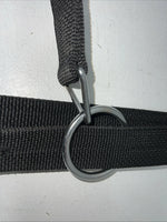 New Tough 1 Black White Draft Deluxe Nylon Halter #50-9575 W-37