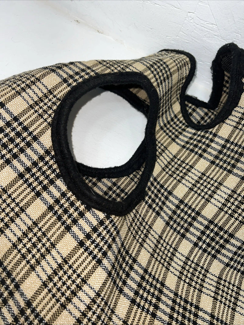 New Brown Plaid Turnout Horse Neck Hood PP-22
