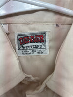 New Kids Denver Tan Long Sleeve Pearl Snap Size 18 CC-119