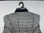 New Women’s Cowboy Threads Black White Design Sleeveless Button Up Medium YY-88