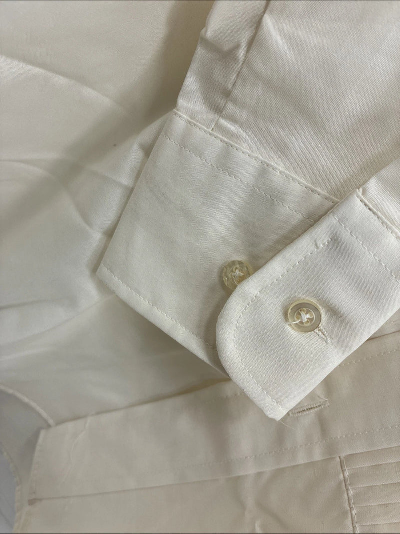 New Classix Yellow Long Sleeve Button Up English Short 30/31 XS X-87
