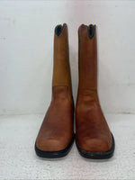 New Youth Brown Texas Brand Cowboy Boots. B 55 4 D. 22-82
