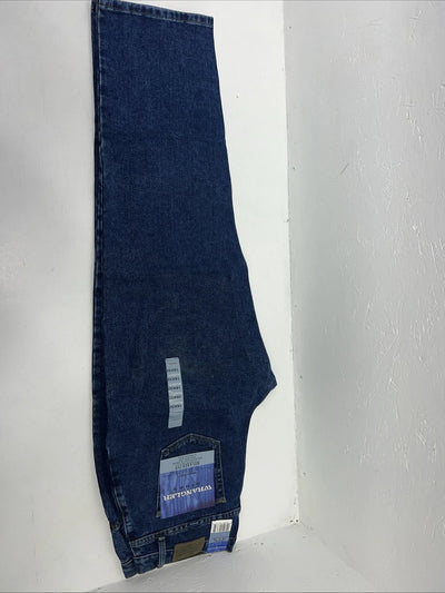 New Men’s Wrangler Blues Relaxed Fit Dress Easy Denim Jeans. 16x32 K-13