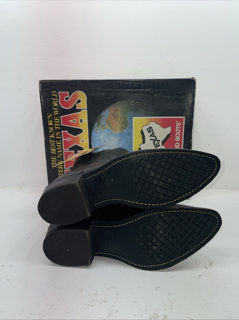 New Men’s Black Texas Brand Cowboy Boots. 251542361 11 D. 8-58
