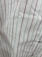 New Men’s Mesquite White Stripe Long Sleeve Pearl Snap 16 Large CC-62