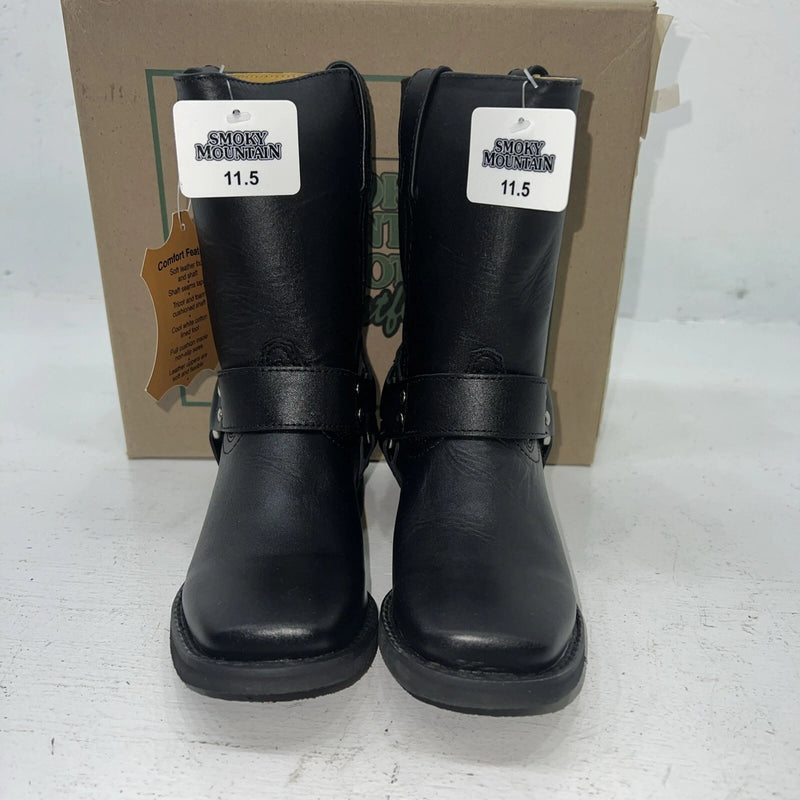 New Children’s Black Smoky Mountain Cowboy Boots. 2405C 11.5 11 1/2 D. 24-95
