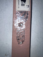 New Pink Genuine Leather Nocona Silver Bling 36” Belt #N1344999 Z-87