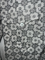 New Men’s Gray Mr.nick Button Up Long Sleeve Shirt 15.5x32 M I-57
