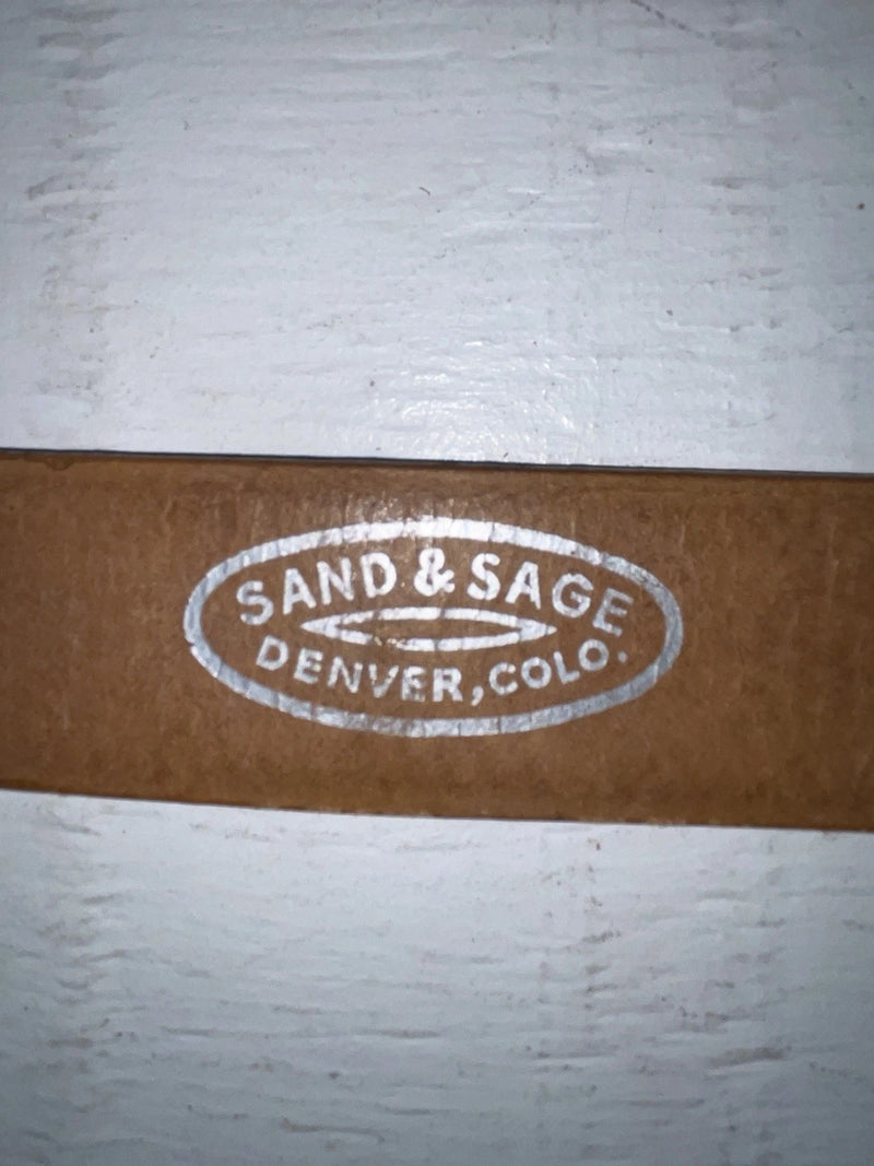 New Brown Genuine Leather Sand & Sage Tooled 28” Belt #533 NN-53