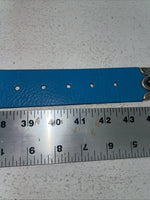 New Blue Genuine Leather Silver Bling XL Belt #N3431617 Z-30
