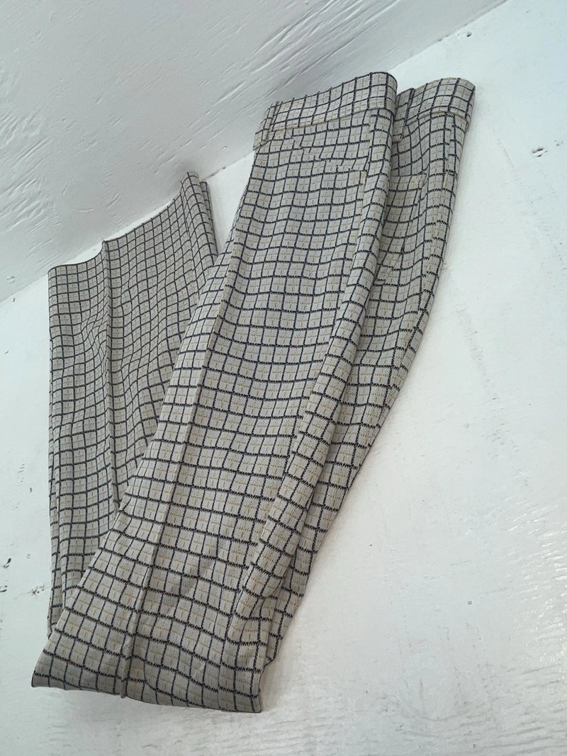 New Vintage Yellow And Black Striped Dickson Jenkins Polyester Pants #724 VV-69