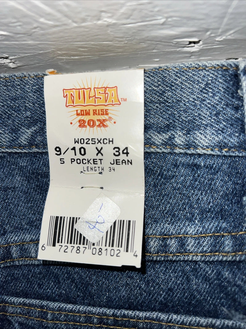 New Womens Low Rise 20x Tulsa Slim Fit Denim Jeans. 9/10x34 I-13  