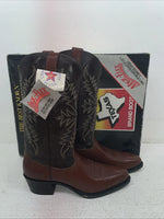 New Men’s Brown Texas Brand Cowboy Boots. 1231 8.5 8 1/2 D. 1-86