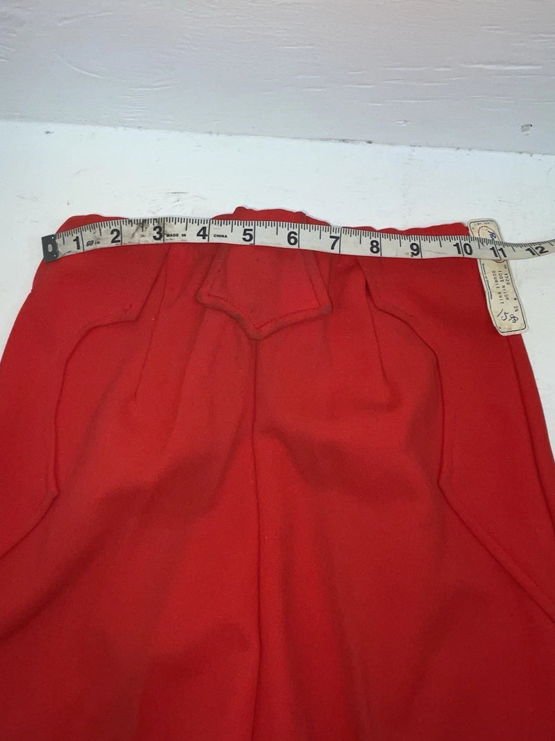 New Vintage Red Panhandle Slim Polyester Pants #1520 VV-78