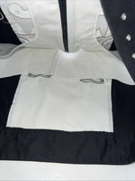 New Women’s 1849 Authentic Ranchwear White Black Show Vest Large E-604
