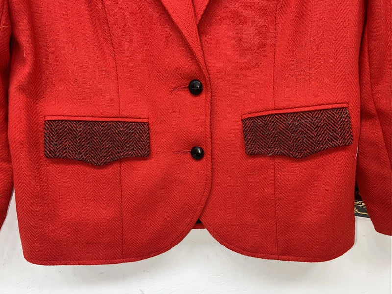 New Women’s Red Pioneer Wear Wool Blazer 14 #06151 UU-1
