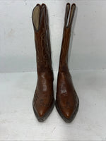 New Women’s Brown J. Chisholm Cowboy Boots. D 874 6.5 6 1/2 M. 19-122