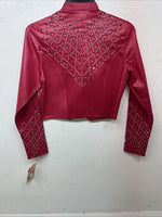 New Women’s 1849 Authentic Ranchwear Pink Western Show Short Jacket XS H-603