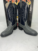 New Children’s Blue And Gray Texas Brand Cowboy Boots. 2102 11.5 11 1/2 D. 24-90