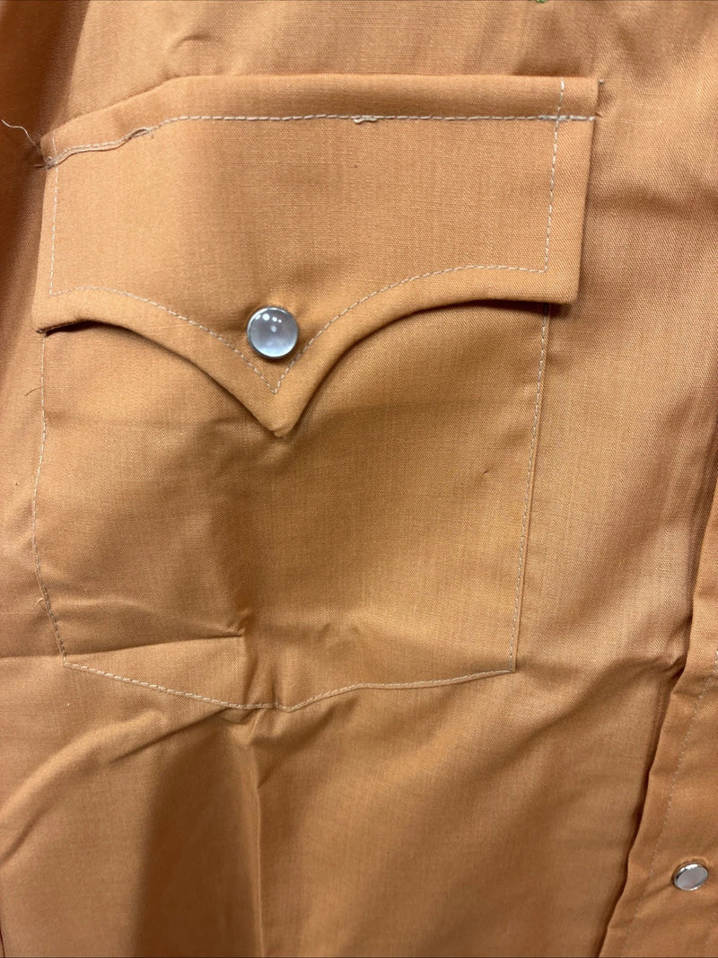 New Women’s Champion Western Orange Design Long Sleeve Pearl Snap 14.5 MM-41