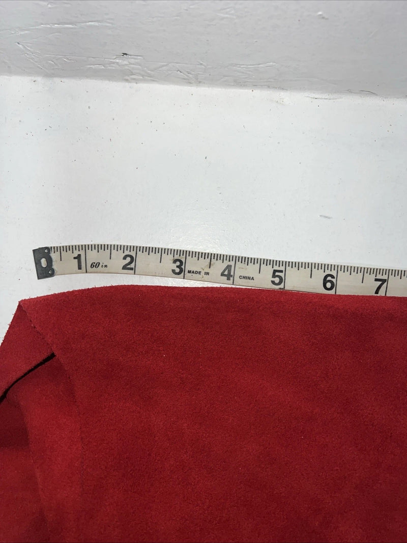 NOS Red Whitman Show Chaps With Fringe XL Adjustable Waist 40” I-66