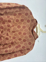 New Women’s Miller Tan Red Design Long Sleeve Zip Up Show Shirt Medium TT-105