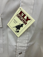 New Men’s ELY Cattleman Tan Short Sleeve Pearl Snap 16.5 Large CC-3