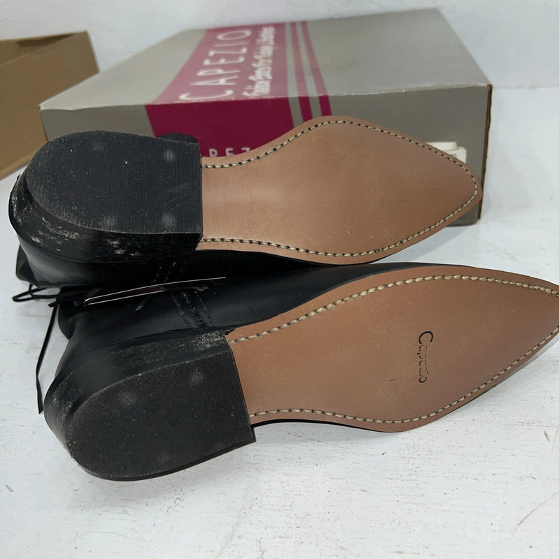 New Women’s Black Capezio Cowboy Boots With Fringe. L870 6 M. 20-85