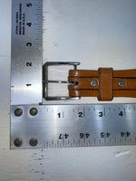 New Brown Genuine Leather Circle Y Weaved 30” Belt #8388 JJ-155