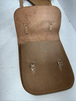 New Tough 1 Brown Leather Split Saddle Bag #61-4304 G-502